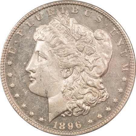 Morgan Dollars 1896 $1 MORGAN DOLLAR – PCGS MS-63 DMPL, VERY STRONG DEEP MIRROR PROOFLIKE!