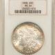 Morgan Dollars 1889 $1 MORGAN DOLLAR – PCGS MS-64, WHITE! OLD GREEN HOLDER! PREMIUM QUALITY!