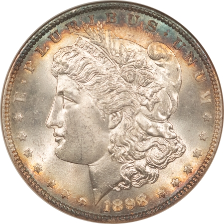 Morgan Dollars 1898 $1 MORGAN DOLLAR – NGC MS-64, FATTIE HOLDER, PRETTY & PREMIUM QUALITY!