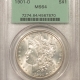 Morgan Dollars 1901-O $1 MORGAN DOLLAR – PCGS MS-64, OLD GREEN HOLDER, WHITE!