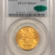 $10 1908 $10 INDIAN GOLD EAGLE, MOTTO – PCGS MS-62, NICE ORIGINAL!