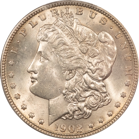 Morgan Dollars 1902 $1 MORGAN DOLLAR – PCGS MS-62, LOOKS CHOICE! BETTER DATE!