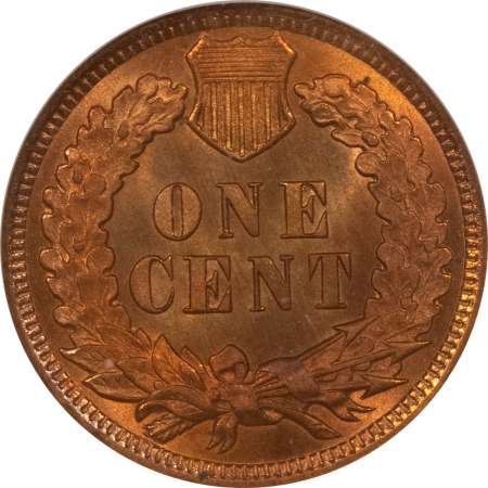 Indian 1907 INDIAN CENT – NGC MS-64 RD, PRETTY & PREMIUM QUALITY+!