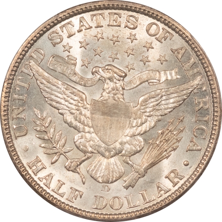 Barber Halves 1908-D BARBER HALF DOLLAR – PCGS AU-58, SUPER NICE & CAC APPROVED!