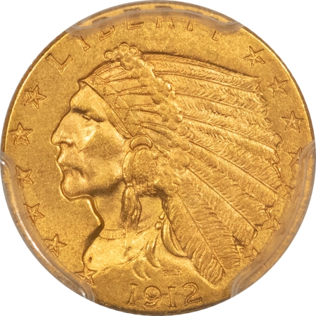 $2.50 1912 $2.50 INDIAN GOLD QUARTER EAGLE – PCGS MS-63