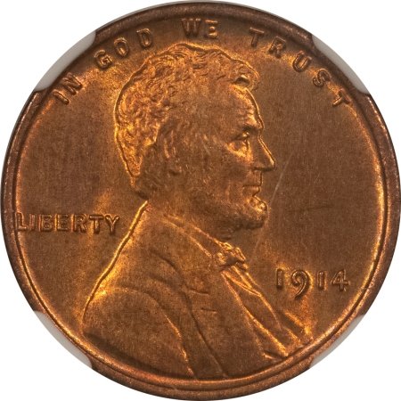 Lincoln Cents (Wheat) 1914 LINCOLN CENT – NGC MS-65 RB