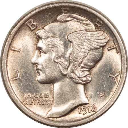 New Store Items 1916 MERCURY DIME – HIGH GRADE, NEARLY UNCIRCULATED, LOOKS CHOICE! FULL BANDS!