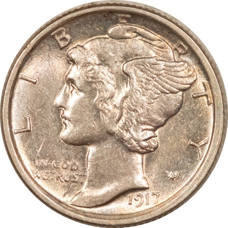 New Store Items 1917-S MERCURY DIME – HIGH GRADE NEARLY CIRCULATED, LOOKS CHOICE!