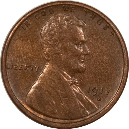 New Store Items 1917-S LINCOLN CENT – HIGH GRADE, NEARLY UNCIRCULATED, LOOKS CHOICE!