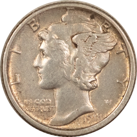 New Store Items 1918-S MERCURY DIME – XF DETAIL BUT WITH OLD REVERSE SCRATCHES!