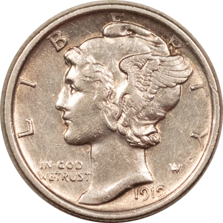 New Store Items 1919 MERCURY DIME – HIGH GRADE EXAMPLE, AU+ DETAIL!