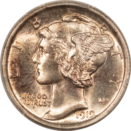 Mercury Dimes 1919 MERCURY DIME – PCGS MS-64 FB