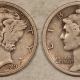 New Store Items 1919-S, 1920 MERCURY DIMES, LOT/2 – HIGH GRADE EXAMPLES, BUT CLEANED!