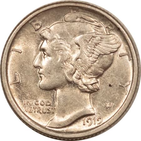 New Store Items 1919-S MERCURY DIME – HIGH GRADE EXAMPLE, AU+ DETAILS! NICE!