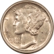 New Store Items 1919-D MERCURY DIME – HIGH GRADE EXAMPLE, AU+ DETAIL USUAL STRIKE!