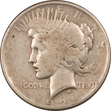 Peace Dollars 1921 PEACE DOLLAR – CIRCULATED, HIGH RELIEF, KEY-DATE!