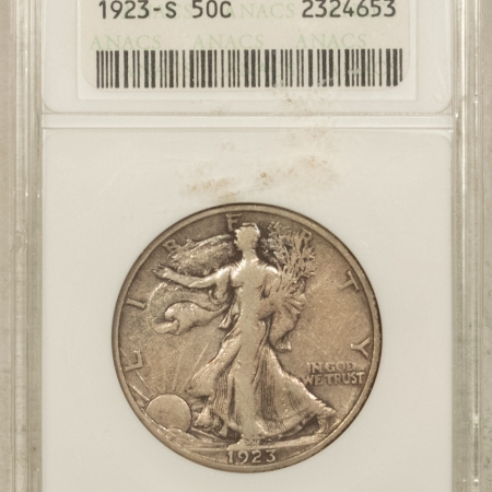 U.S. Certified Coins 1923-S WALKING LIBERTY HALF DOLLAR – ANACS VF-30