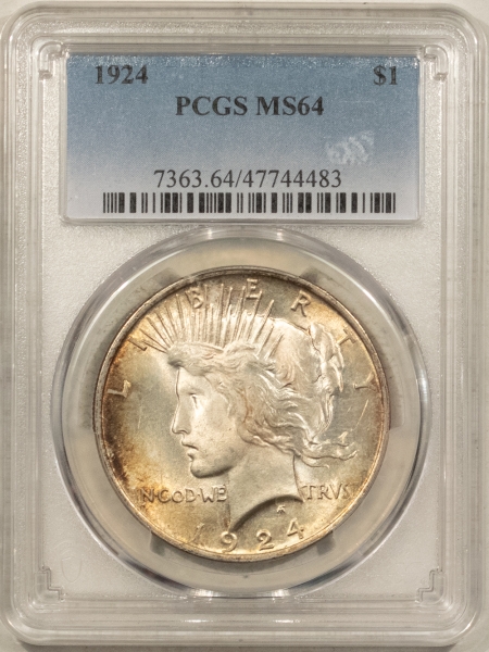 New Certified Coins 1924 $1 PEACE DOLLAR – PCGS MS-64