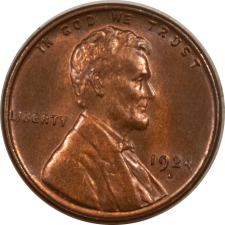 New Store Items 1924-D LINCOLN CENT – UNC DETAILS W/ CHOICE SURFACES BUT QUESTIONABLE COLOR!