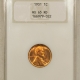 Lincoln Cents (Wheat) 1934 LINCOLN CENT – PCGS MS-67 RD, SUPERB GEM!