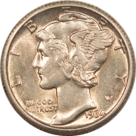 New Store Items 1934 MERCURY DIME – HIGH GRADE NEARLY UNC, LOOKS CHOICE!