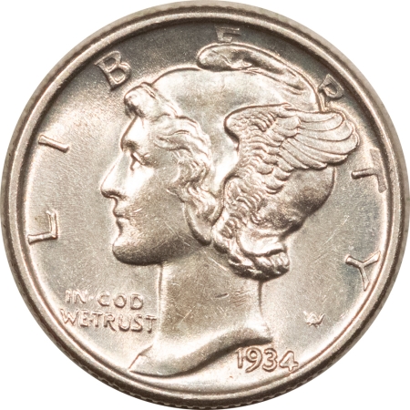 New Store Items 1934 MERCURY DIME – HIGH GRADE NEARLY UNC, LOOKS CHOICE!