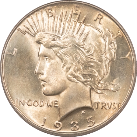 New Certified Coins 1935 $1 PEACE DOLLAR – PCGS MS-63, PREMIUM QUALITY!