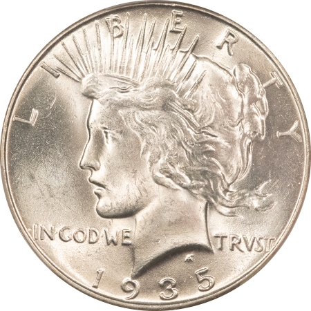 New Certified Coins 1935 $1 PEACE DOLLAR – PCGS MS-63 BLAST WHITE!