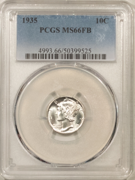 Mercury Dimes 1935 MERCURY DIME – PCGS MS-66 FB