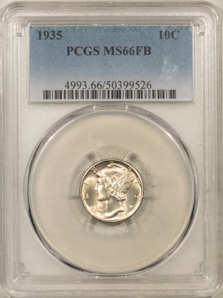 Mercury Dimes 1935 MERCURY DIME – PCGS MS-66 FB