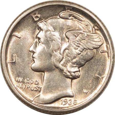 New Store Items 1935-D MERCURY DIME – HIGH GRADE NEARLY UNCIRCULATED LOOKS CHOICE!