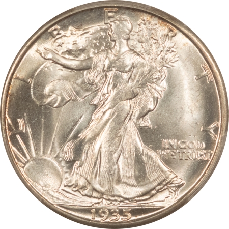 Walking Liberty Halves 1935-D WALKING LIBERTY HALF DOLLAR PCGS MS-65, BLAZING WHITE & PREMIUM QUALTY!