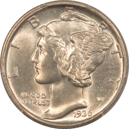 Mercury Dimes 1936 MERCURY DIME – PCGS MS-66, WHITE & LOOKS FB!