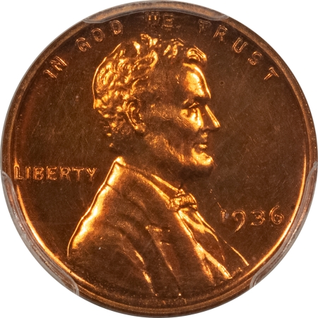 CAC Approved Coins 1936 PROOF LINCOLN CENT, BRILLIANT – PCGS PR-64 RD, FRESH, PREMIUM QUALITY! CAC!