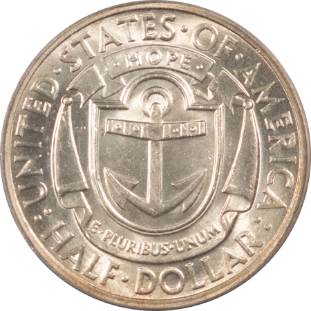 CAC Approved Coins 1936 RHODE ISLAND COMMEMORATIVE HALF DOLLAR, PCGS MS-64 CAC, FLASHY & PQ!