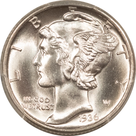 Mercury Dimes 1936-S MERCURY DIME – PCGS MS-66 FB