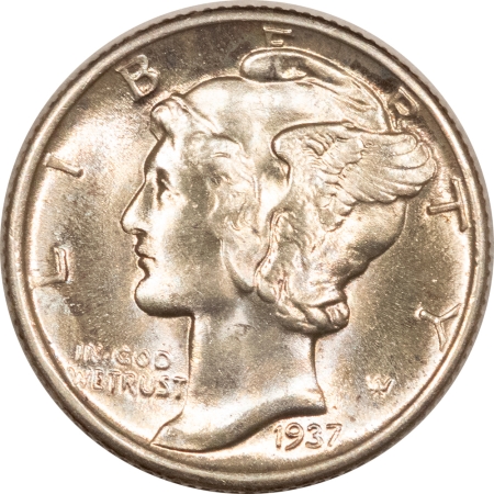 Mercury Dimes 1937 MERCURY DIME – UNCIRCULATED, VERY CHOICE & FSB!