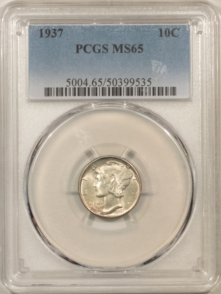 Mercury Dimes 1937 MERCURY DIME – PCGS MS-65