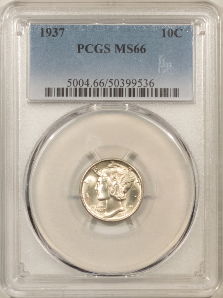 Mercury Dimes 1937 MERCURY DIME – PCGS MS-66