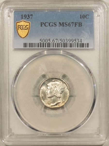 Mercury Dimes 1937 MERCURY DIME – PCGS MS-67 FB