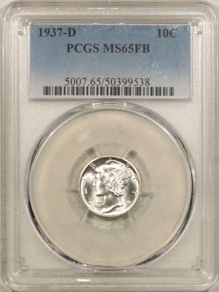 Mercury Dimes 1937-D MERCURY DIME – PCGS MS-65 FB