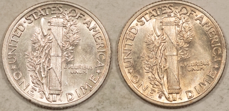 New Store Items 1937-D 1937-S MERCURY DIMES LOT OF 2 – HIGH GRADE NEARLY UNCIRC LOOKS CHOICE!