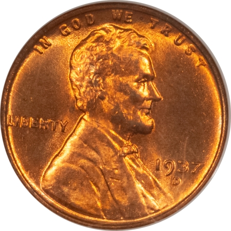 Lincoln Cents (Wheat) 1937-D LINCOLN CENT – NGC MS-66 RD