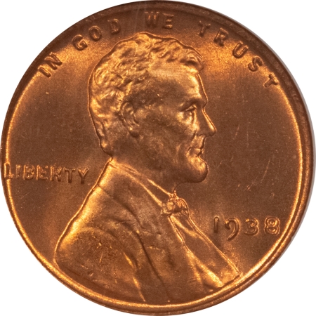 Lincoln Cents (Wheat) 1938 LINCOLN CENT – NGC MS-66 RD