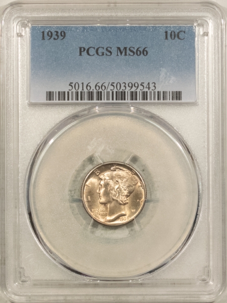 Mercury Dimes 1939 MERCURY DIME – PCGS MS-66