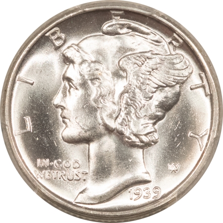 Mercury Dimes 1939-D MERCURY DIME – PCGS MS-65 FB, BLAST WHITE