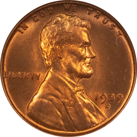 Lincoln Cents (Wheat) 1939-D LINCOLN CENT – NGC MS-66 RD