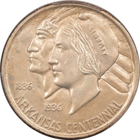 CAC Approved Coins 1939-S ARKANSAS COMMEMORATIVE HALF DOLLAR – PCGS MS-64 & CAC APPROVED!