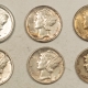 U.S. Uncertified Coins 1939 P/D/S MERCURY DIMES, LOT/3 – HIGH GRADE EXAMPLES! 39 IS UNC, 39-D TONED UNC