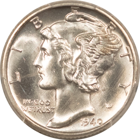 Mercury Dimes 1940-D MERCURY DIME – PCGS MS-65 FB, BLAST WHITE